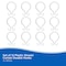 Kenney Mfg Rust-Proof Plastic Shower Curtain Double Hooks, Set of 12, White KN62104 - alternate 5